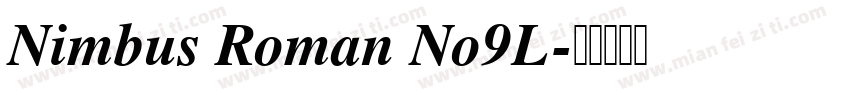 Nimbus Roman No9L字体转换